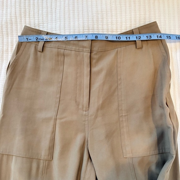 Nine West High Waist Cargo Trouser Pants Elastic Waistband Tan Women's Size S - Picture 8 of 9